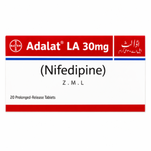 Adalat LA 30mg Nifedipine Prolonged-Release Tablets