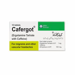 Cafergot 1mg-100mg Tablets Ergotamine Tartrate and Caffeine